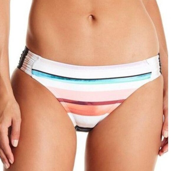 NWT La Blanca  Bikini Bottoms Size 16 Meridian Shirred Hipster Swim Swimsuit - Picture 1 of 9